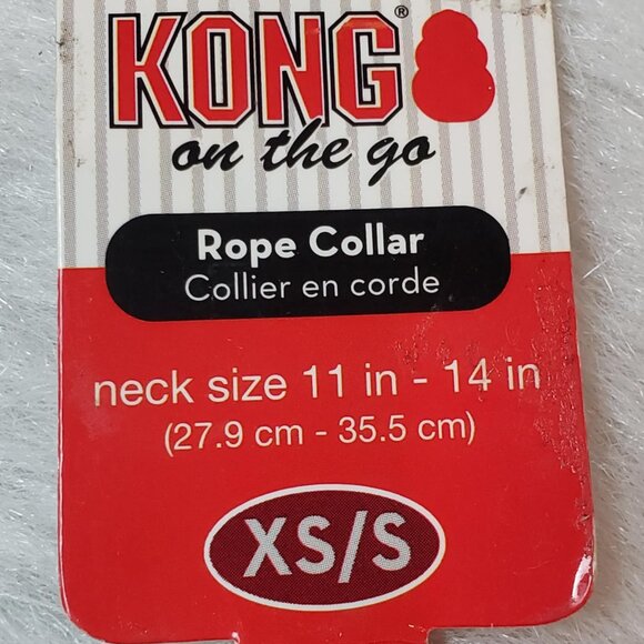 KONG XS/S Green & Black Reflective Dog Collar + 4 Ft Comfort Grip Rope Leash - Picture 10 of 16